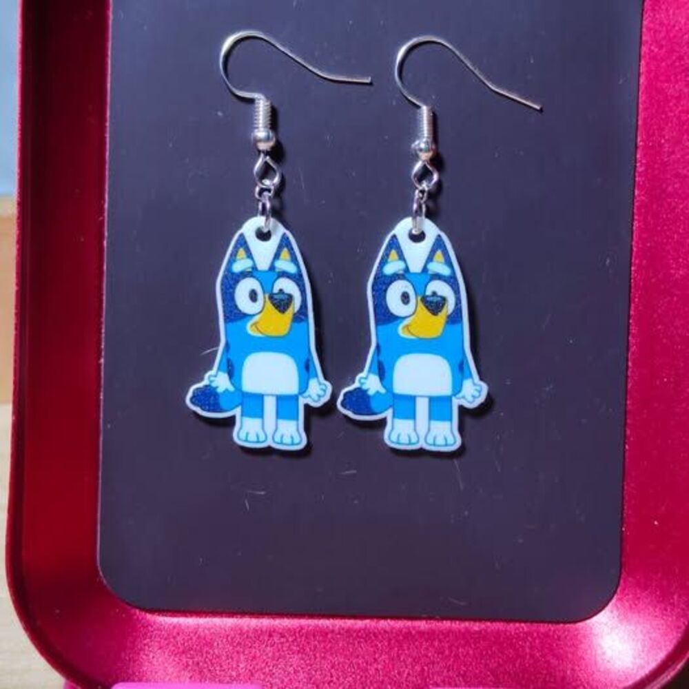 Bluey Earrings or Charms